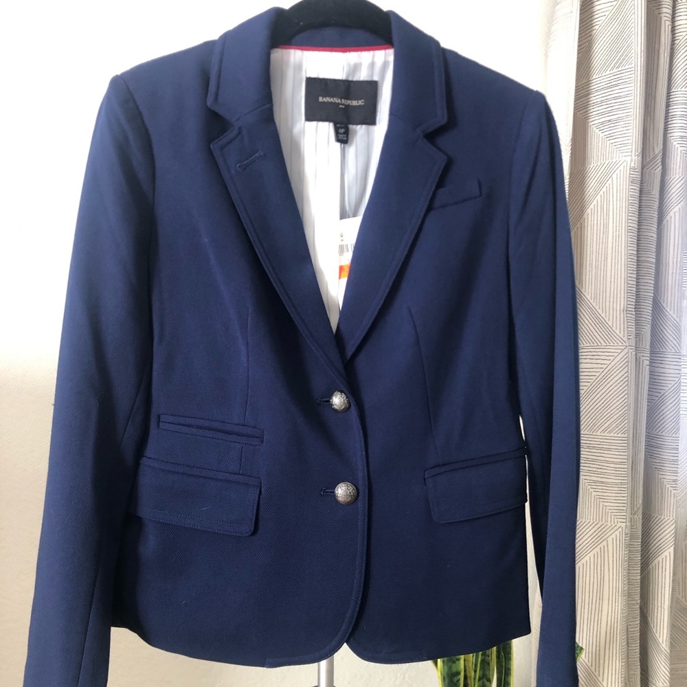 NWT Navy Blue Banana Republic Blazer